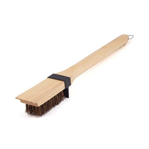 Grill Brush - Wood - Heavy/Long Palmyra Bristles